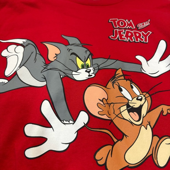 Tom and Jerry Red Sweatshirt, size XXL - Picture 2 of 4